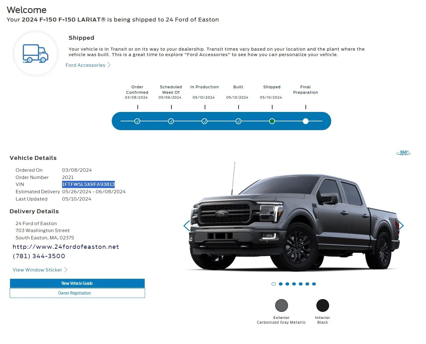 Ford F-150 Condensed Time Production to Ship? Build Updat
