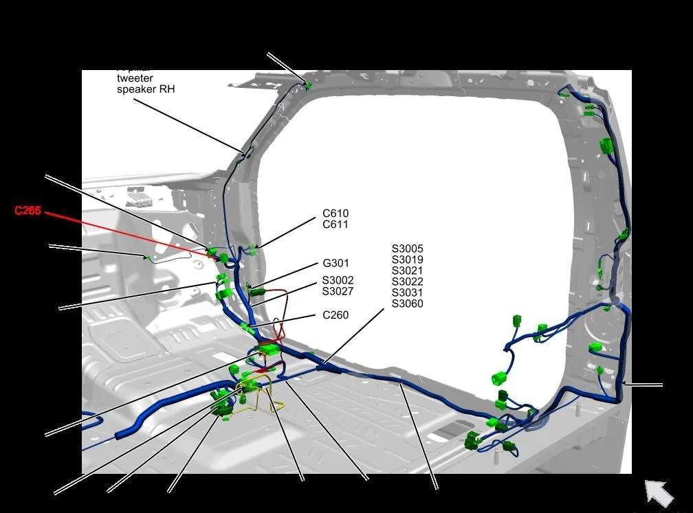 Ford F-150 Help!  Cut CCM Wire. C265 SUPERCAB