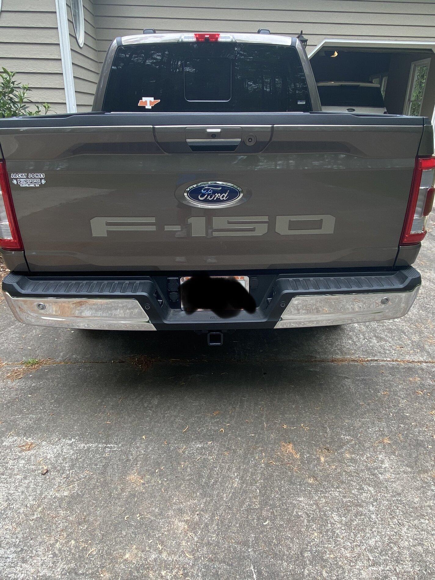 Ford F-150 Applied vinyl lettering on tailgate C5E9BA65-AF74-43E5-BDD5-1ABAE50F96AA