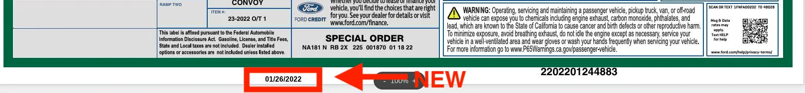 Ford F-150 01/24/2022 Build Week Captur