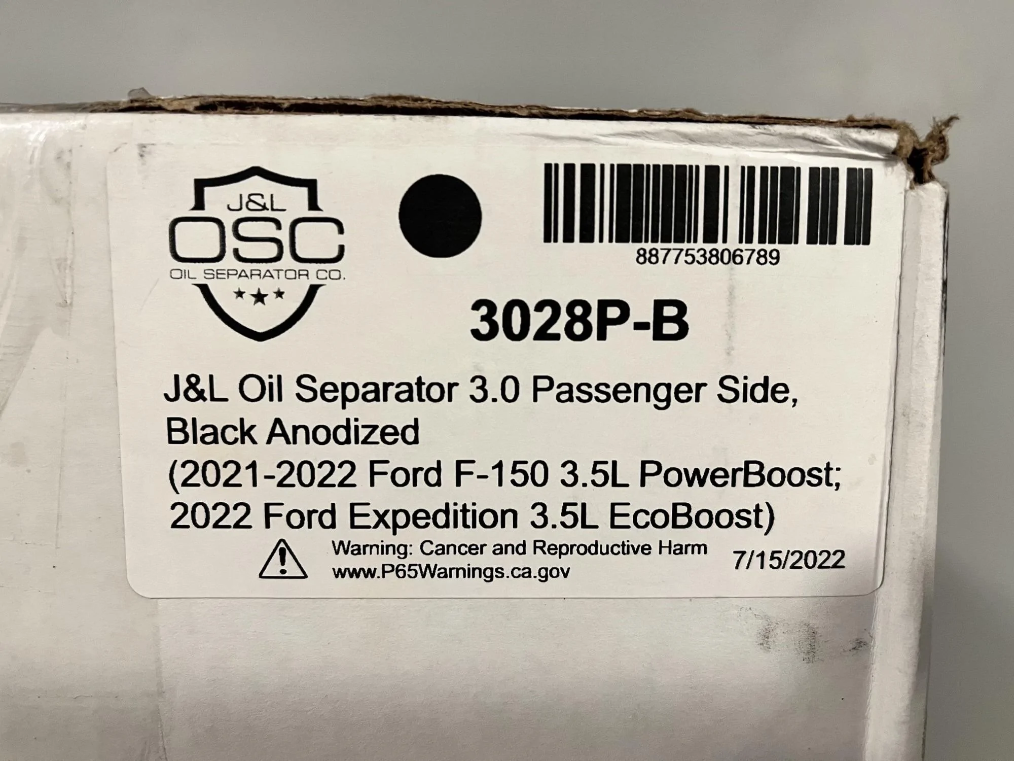 Ford F-150 J&L Oil Separator 3.0 CatchCan