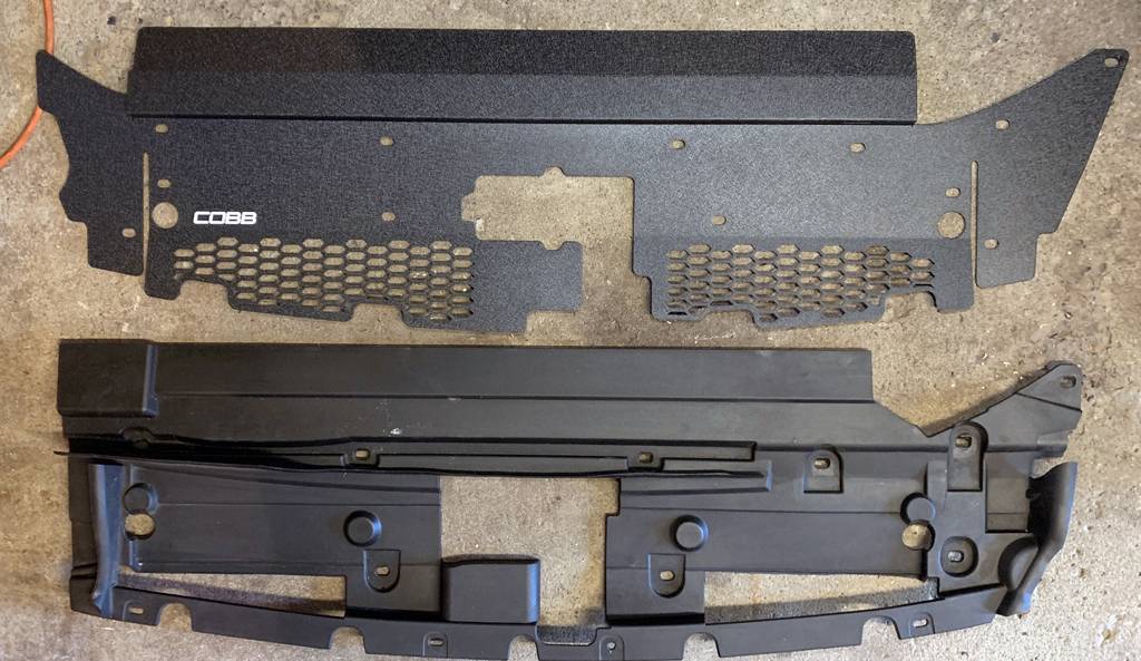 Ford F-150 Cobb Tuning Radiator cover installed on 3.5 EcoBoost cobb1