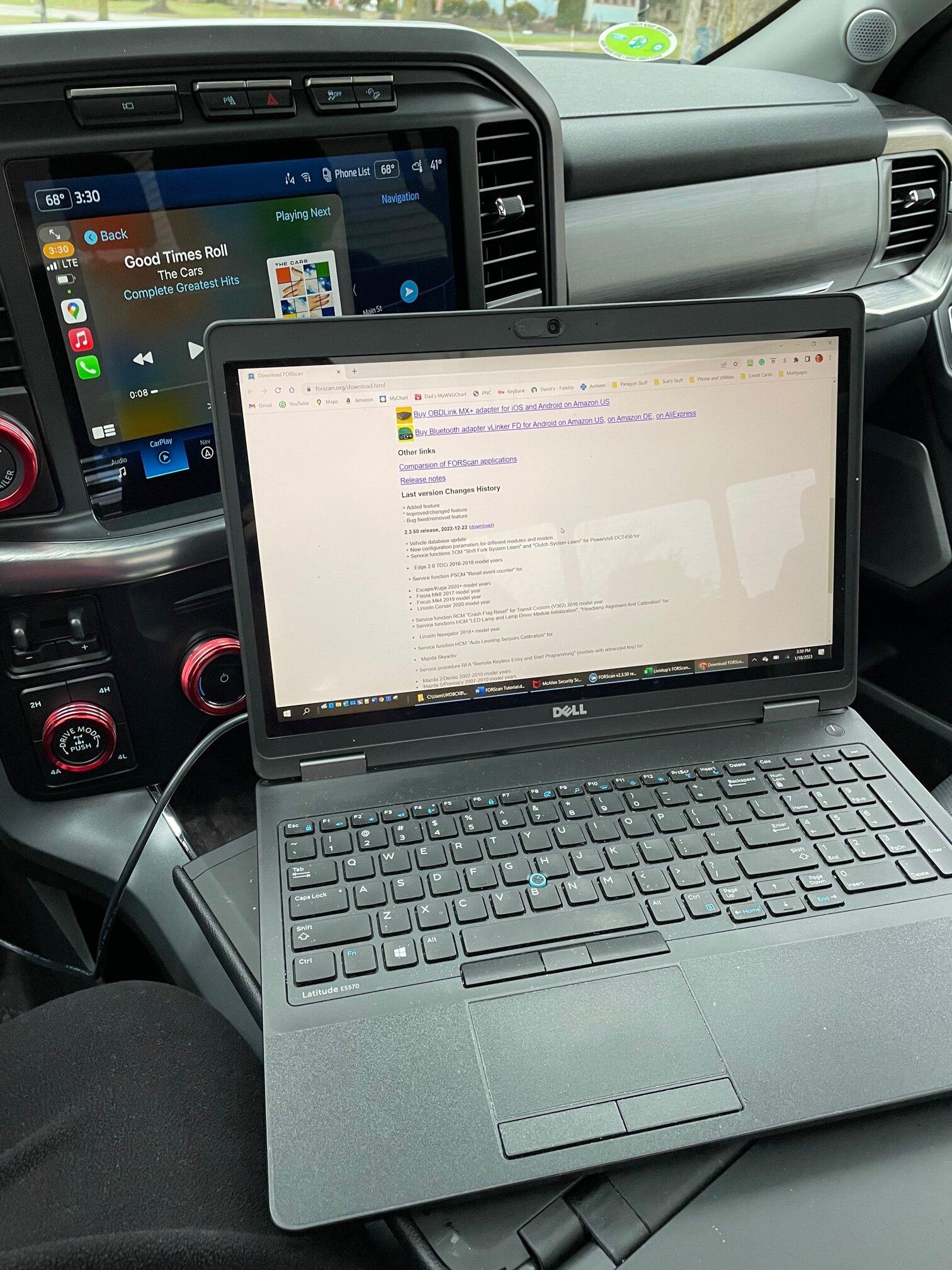 Ford F-150 Work surface Computer-On_work_Surface