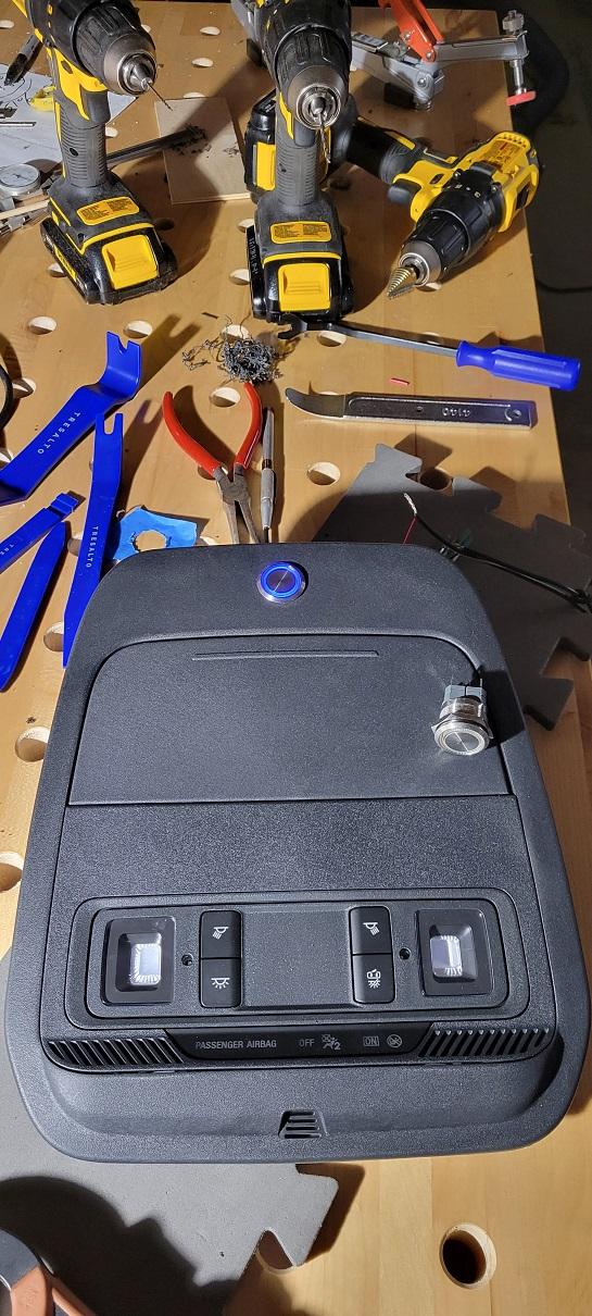 Ford F-150 Upfitter Switch installation Console switch 1