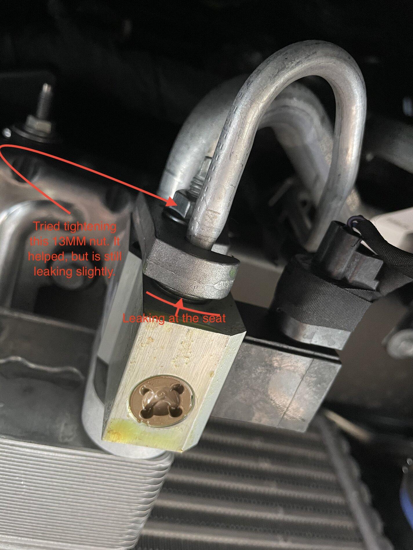 Ford F-150 Refrigerant Oil or Coolant Leak coolant leak