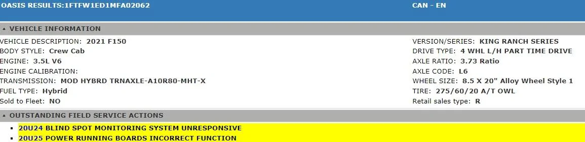 Ford F-150 Rumor/Speculation: Stop Sale on Power Deployable Running Boards currybob 20U25 FSA