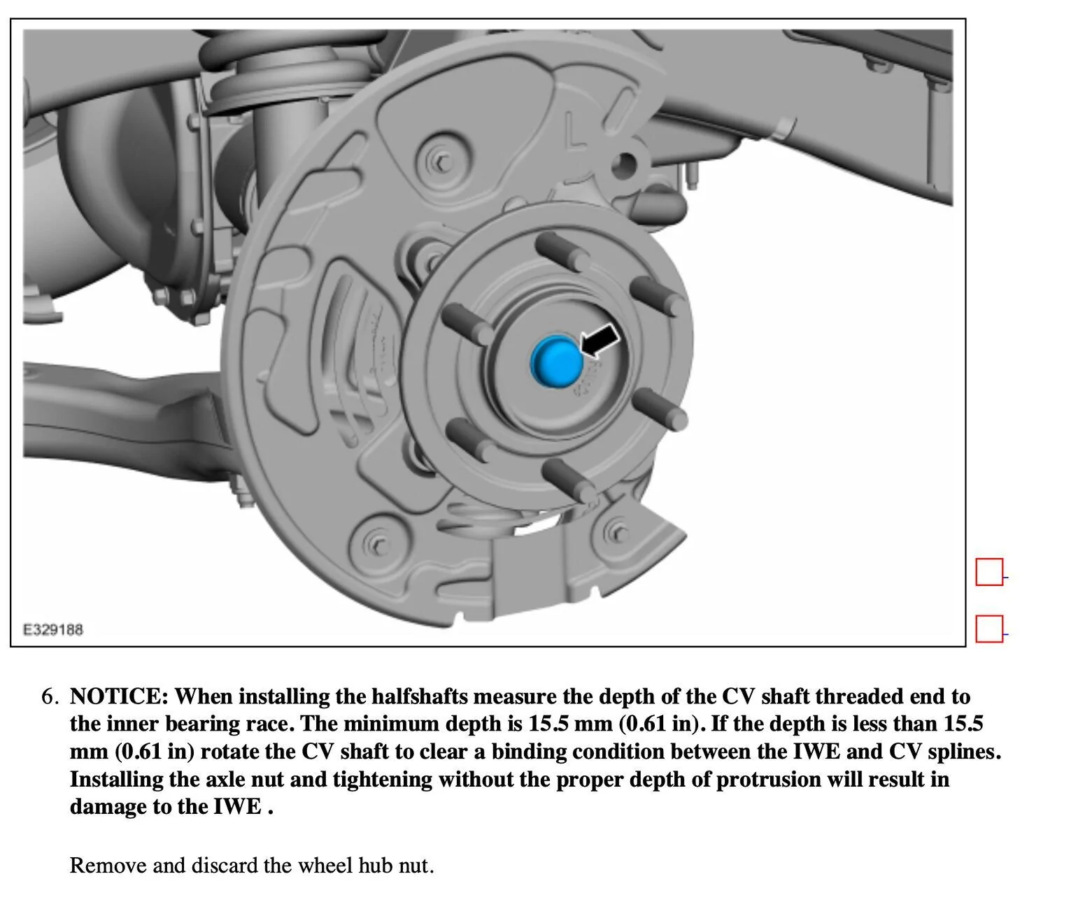 Ford F-150 4WD Wheel Bearing and Hub Assembly Torque Spec CV Shaft Not