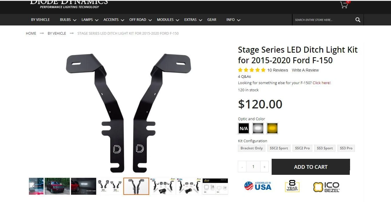 Ford F-150 MOVED to exterior parts DDwebsit