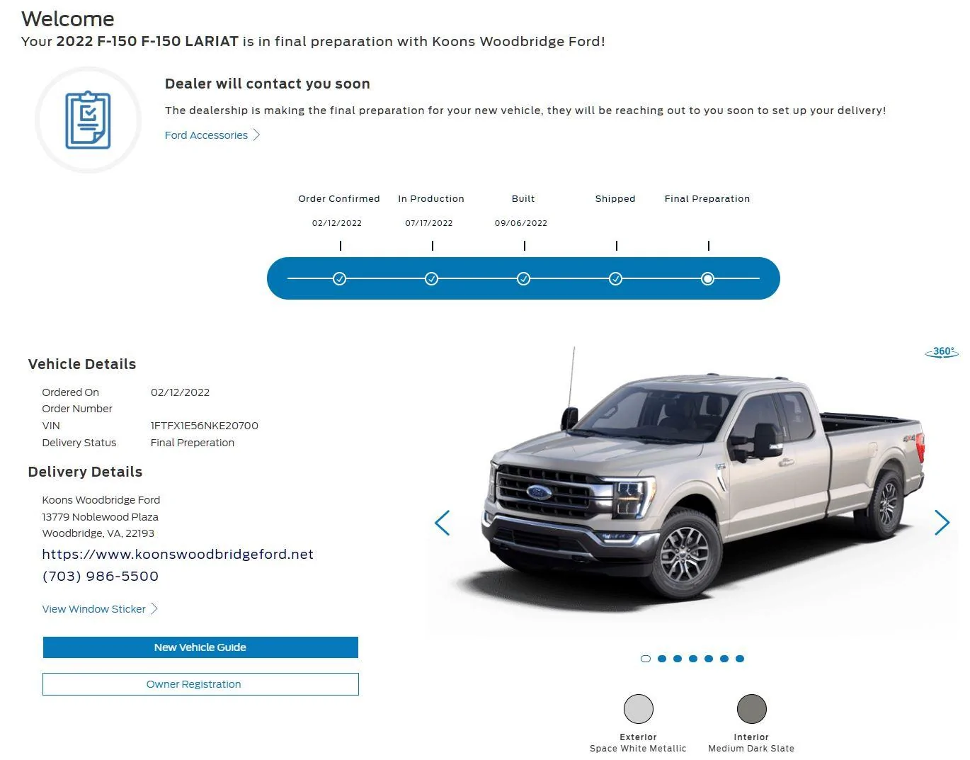Ford F-150 F150 Orders Placed in Feb 2022 Delivered