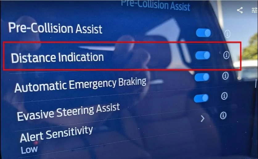 Ford F-150 2021+ F-150 FORScan List / Database / Spreadsheet Distance Indication