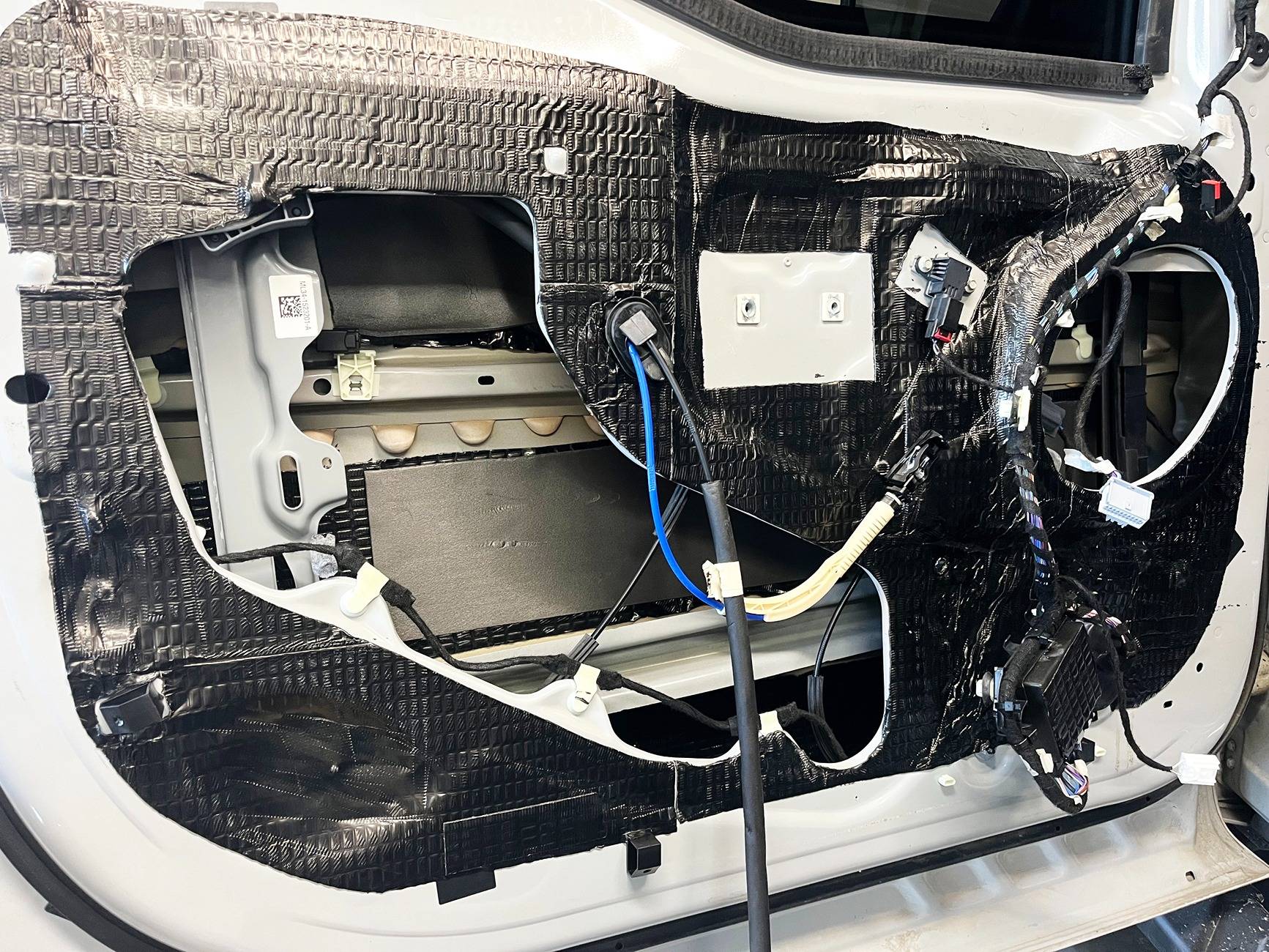 Ford F-150 Under $1k audio upgrade for non B&O system begins. door-outer-skin