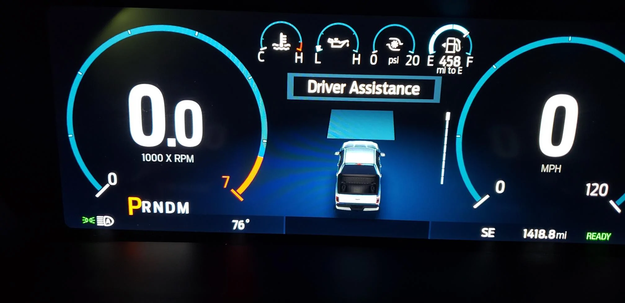 Ford F-150 Blurred Image on Instrument Panel Driver Assistanc