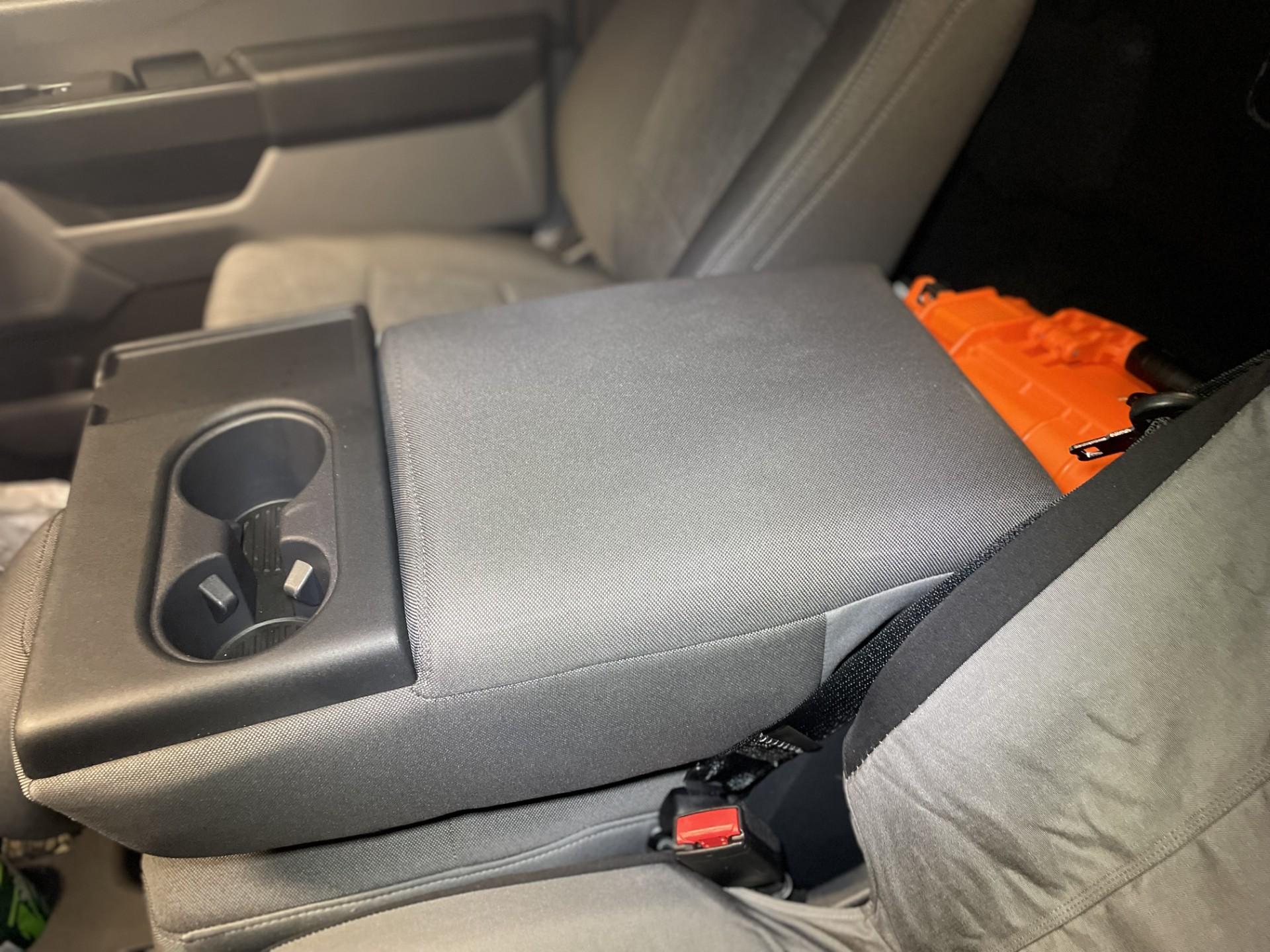 Ford F-150 Cover for new "lid-less" center console ??? driver side console