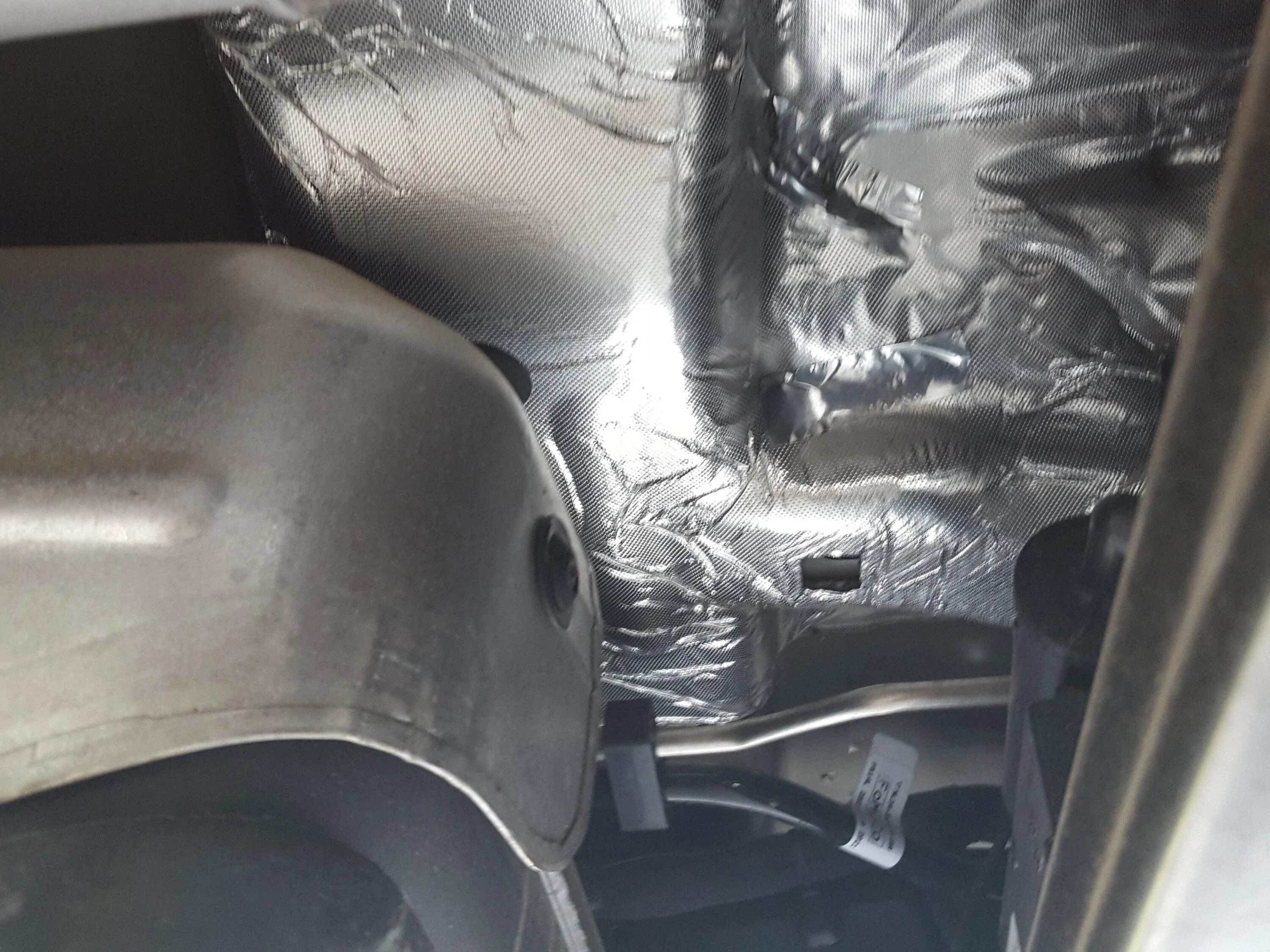 Ford F-150 Insulation falling down on driveshaft driveshaft (7)