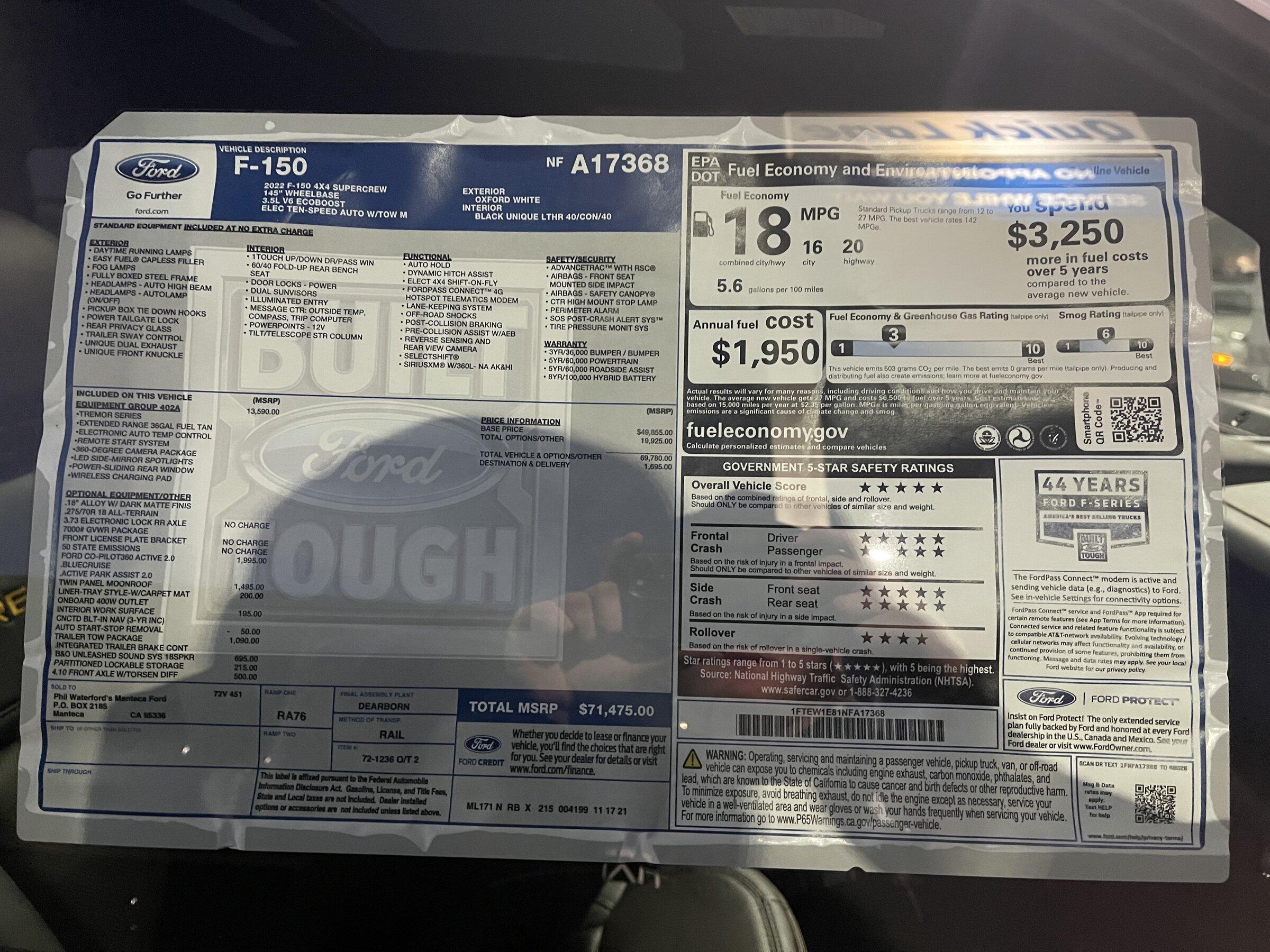 Ford F-150 HIGHEST MARKUP IN THE COUNTRY! E1F185CE-09DA-4D34-BC7C-1AD9F2AE1140