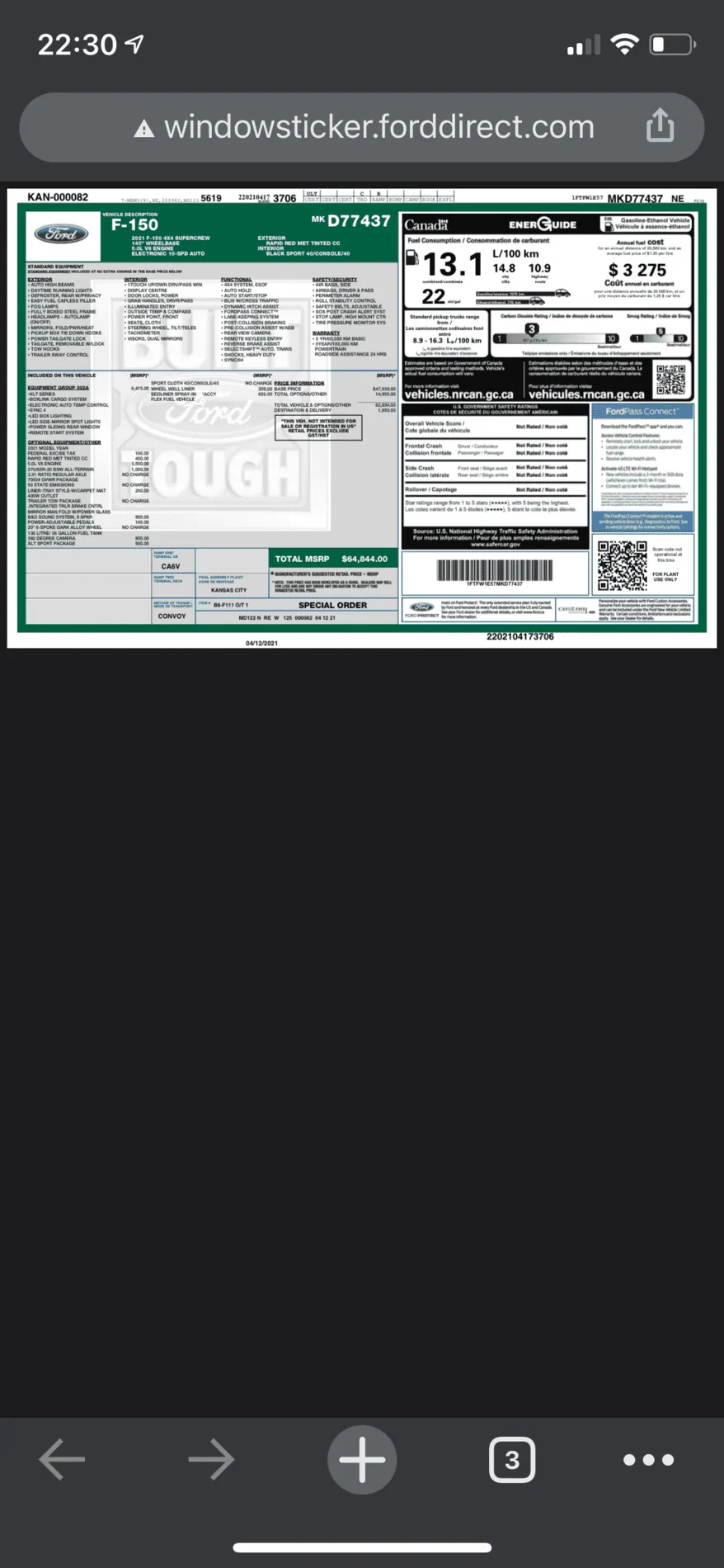 Ford F-150 April 12th build date E386AC09-D00E-42D0-9C4E-CA0671E8E27C