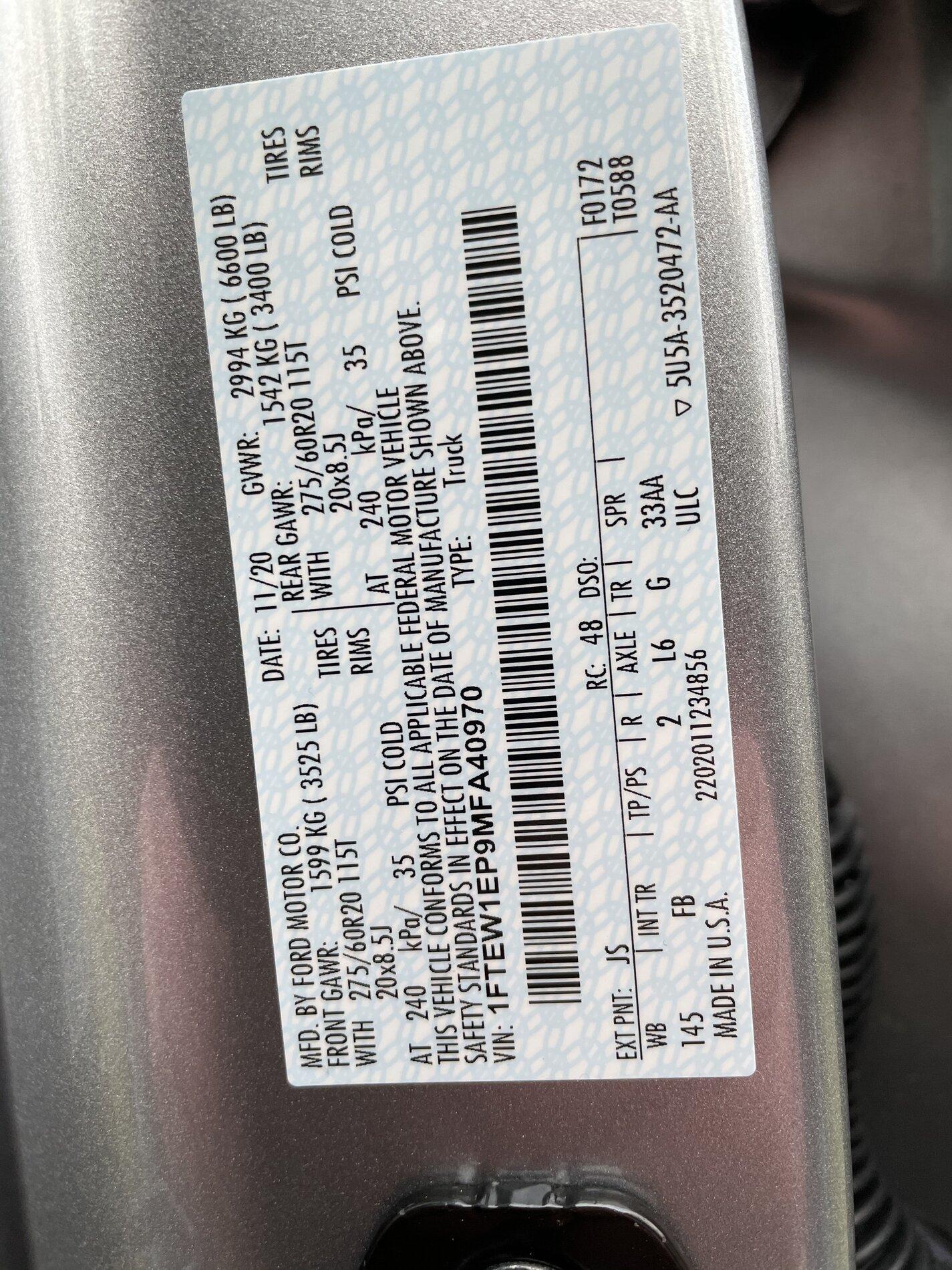 Ford F-150 MPG data points E70D0764-01EB-4C7E-B0F9-A75EAF773C80