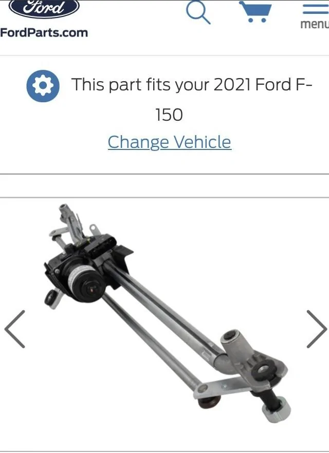 Ford F-150 2022 F150 Lariat Wiper Motor Dead from factory E74E2104-1E22-44FD-803E-8F1B5ED9BD3E