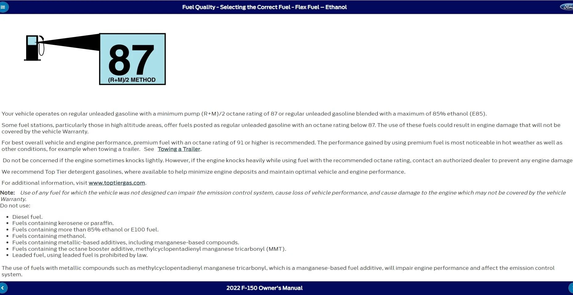 Ford F-150 My first tank of e85, wow e85