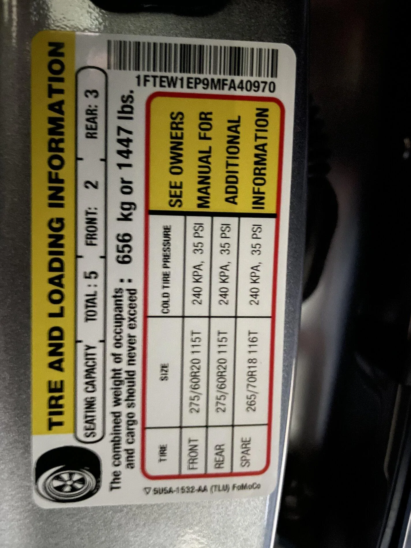 Ford F-150 MPG data points E9148103-4432-4435-8600-9EF7616BF6F5