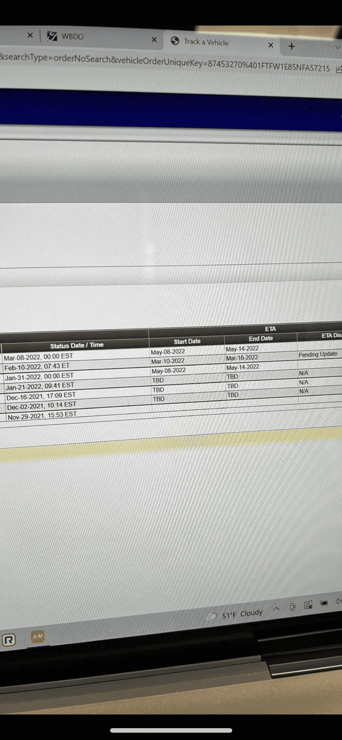 Ford F-150 01/24/2022 Build Week EB122CC7-666C-42B7-ADD6-B49C17B946BA