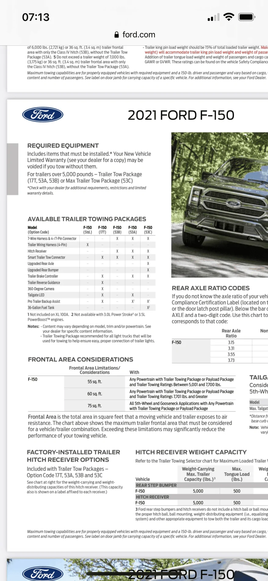 Ford F-150 Value of Trailer tow package on Tremor EF93834A-0DFC-4CE5-A6E8-67065746FD88