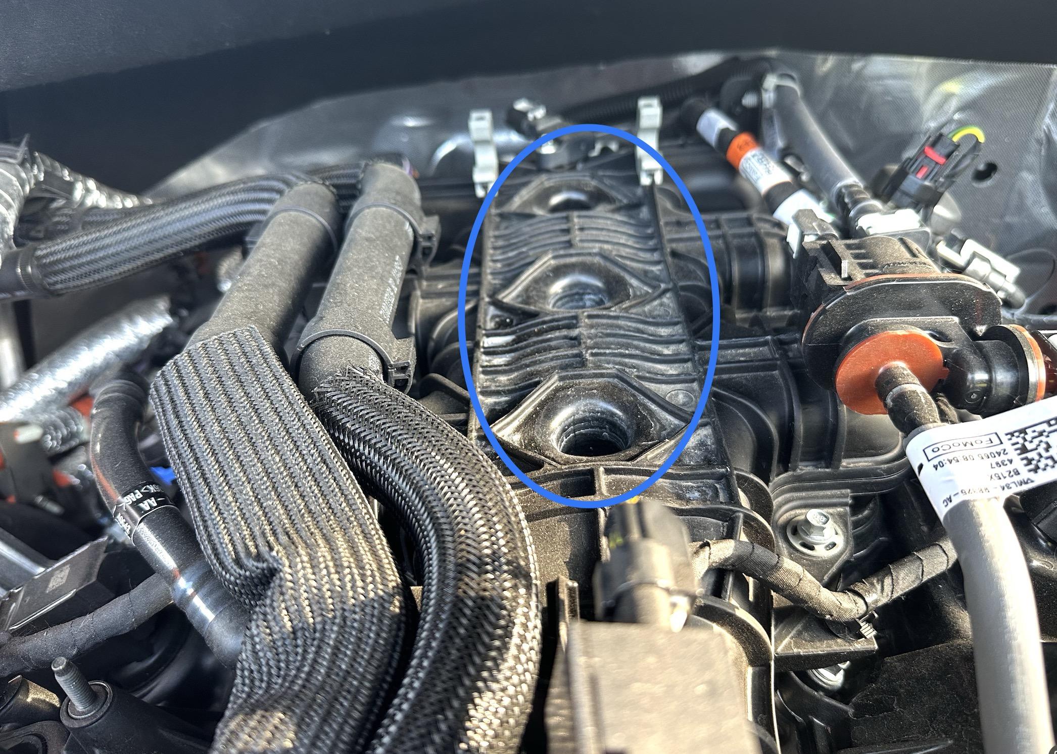 Ford F-150 This location for a Super Charger? engine