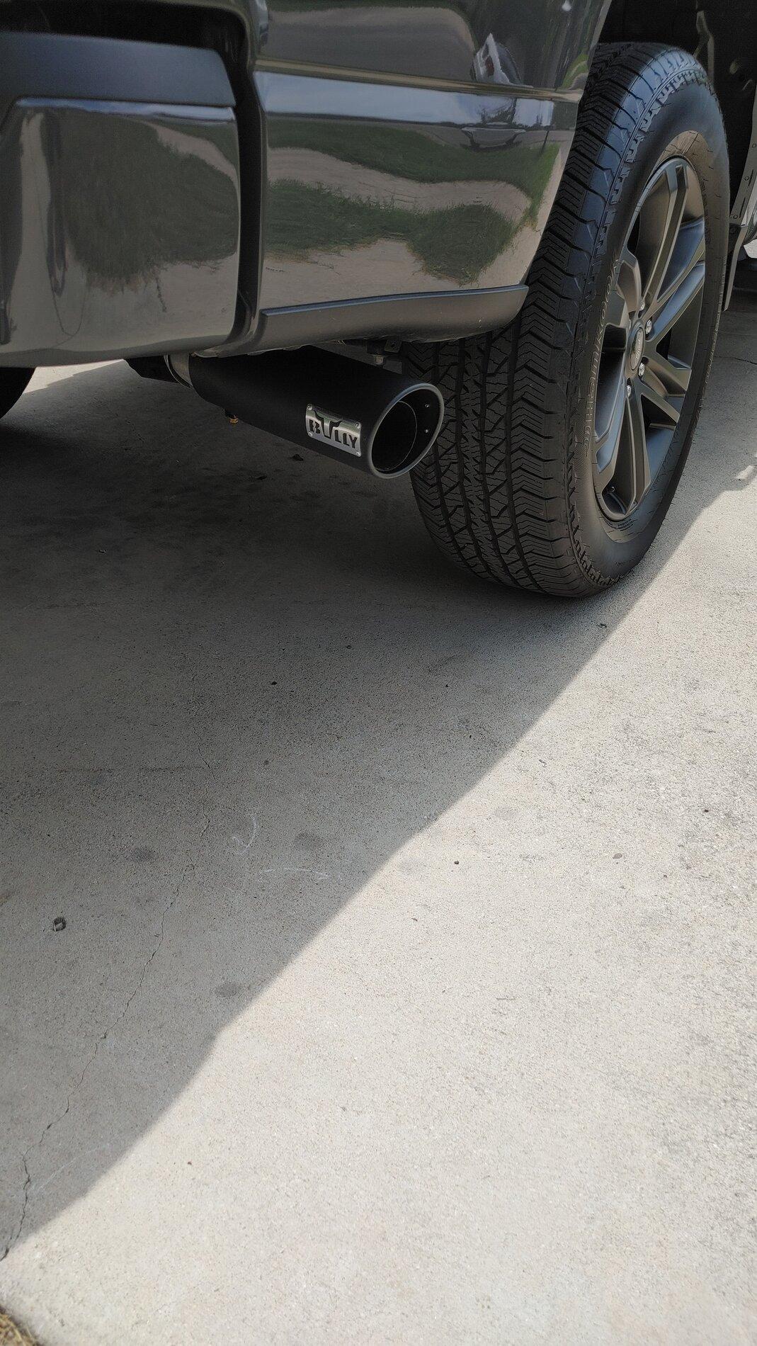 Ford F-150 Swapping chrome exhaust tip Exhaust ti