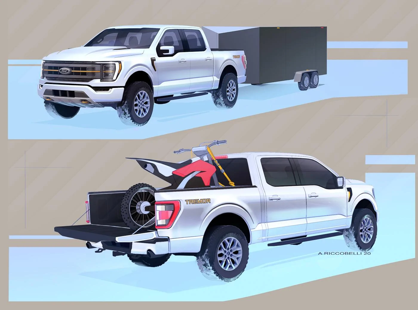 Ford F-150 2021 F-150 Tremor First Look! F-150-Tremor-Sketch-03