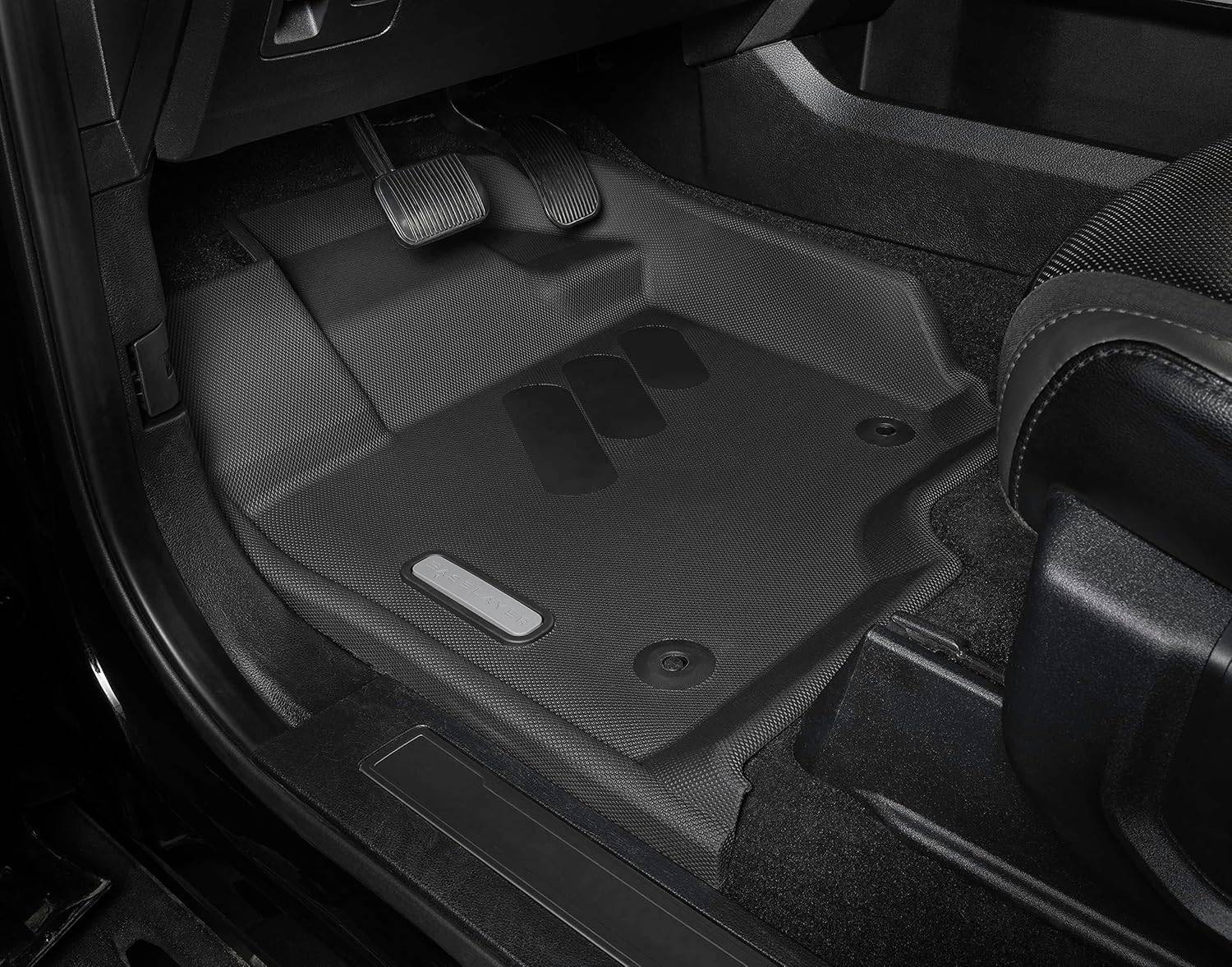 Ford F-150 BaseLayer F150 all-weather floor liners - new release for rear floor mat with OEM fold-flat storage option f150 front