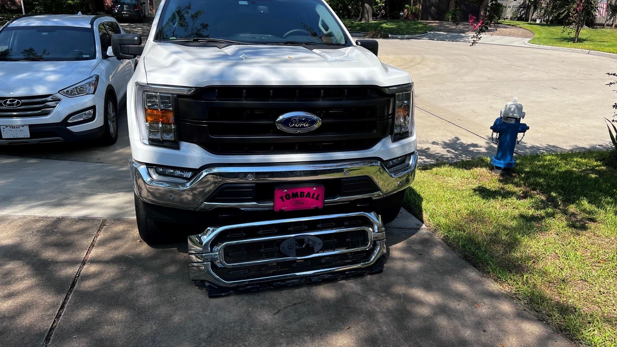 Ford F-150 Blacked out Platinum grill on lariat? F150 grill