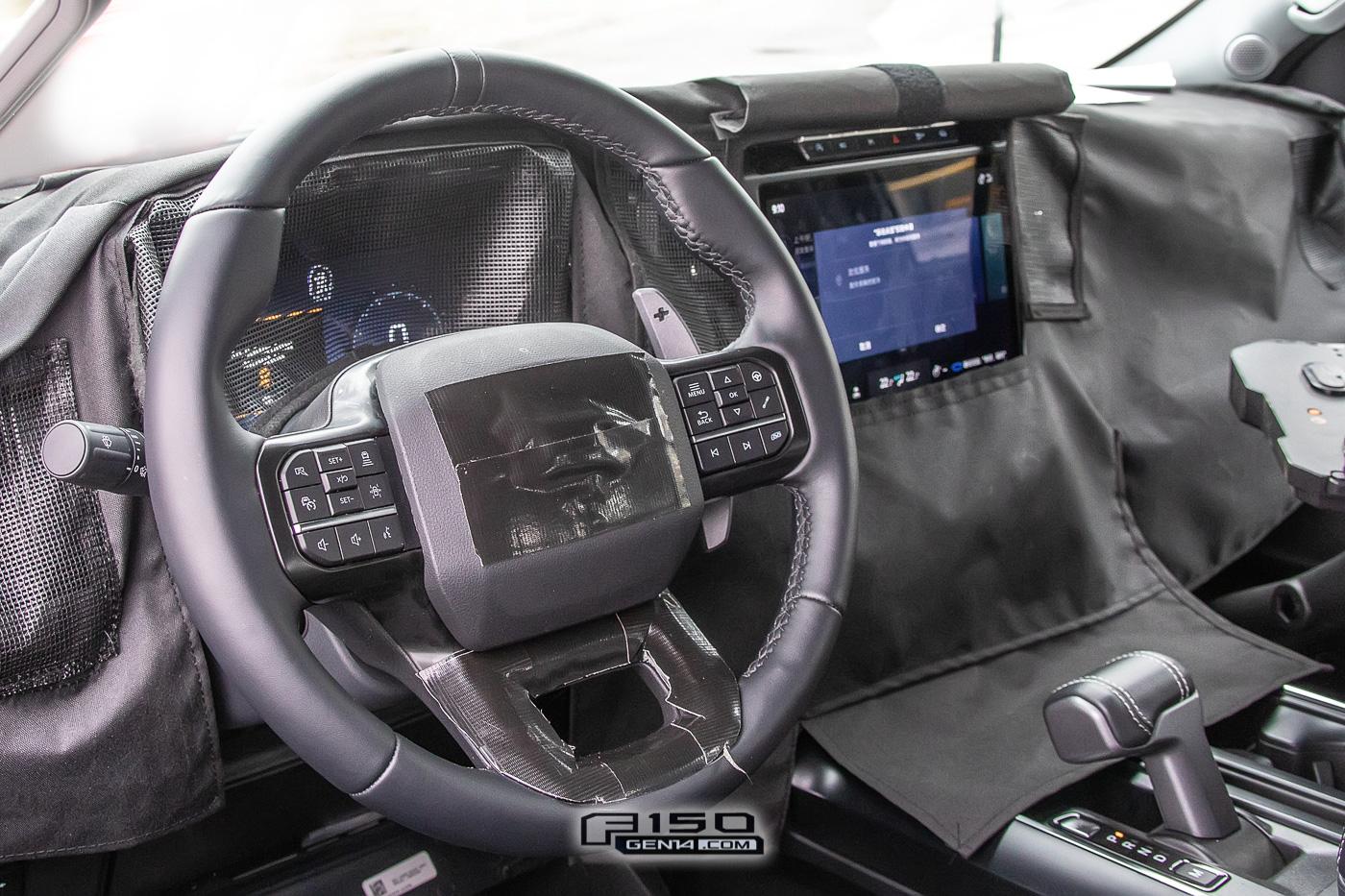 Ford F-150 📸 2024 F-150 Interior Facelift Revealed on 3 Trims f150-interior-exterior-facelift-spied-prototypes-22