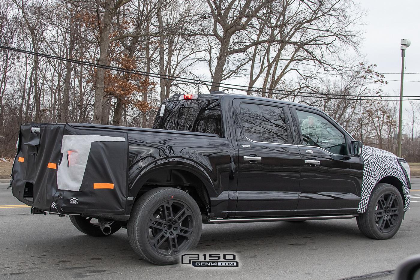 Ford F-150 📸 2024 F-150 Interior Facelift Revealed on 3 Trims f150-interior-exterior-facelift-spied-prototypes-7