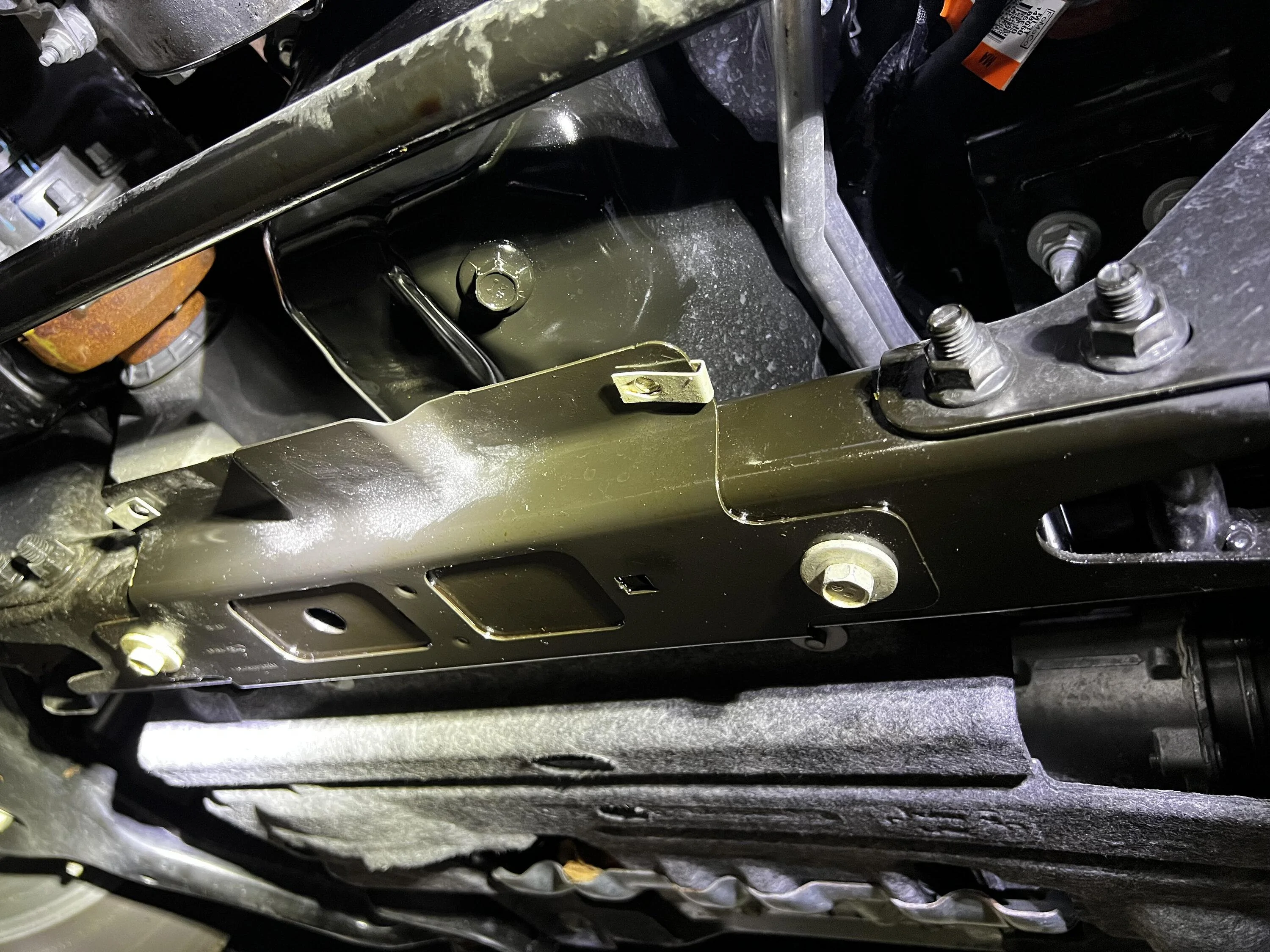 Ford F-150 5.0L Extra Sheet Metal Piece Below Drain Plug f150 piec