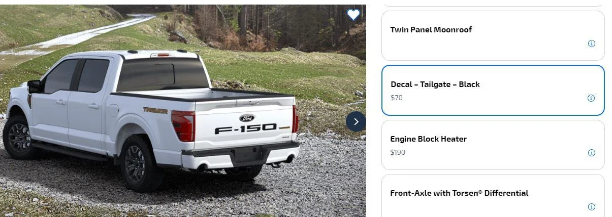 Ford F-150 Decal Tailgate Black ? F150 tailgate black