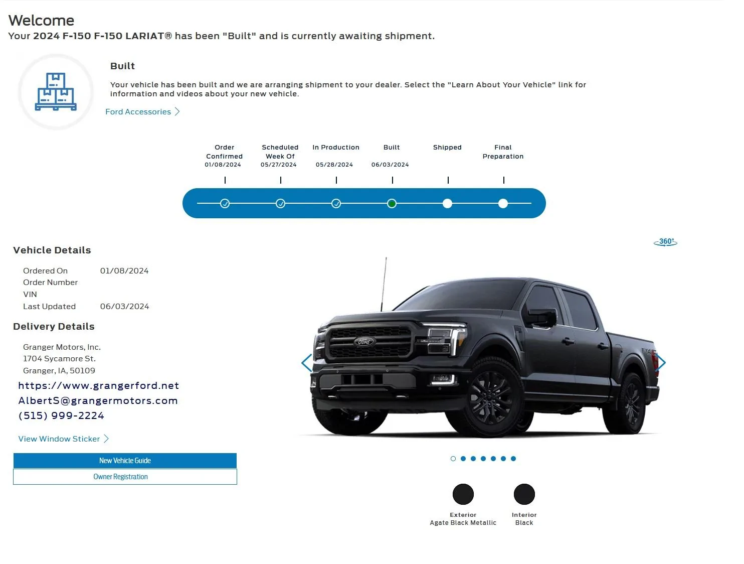 Ford F-150 Lariat With PAT Scheduled For Production f150built