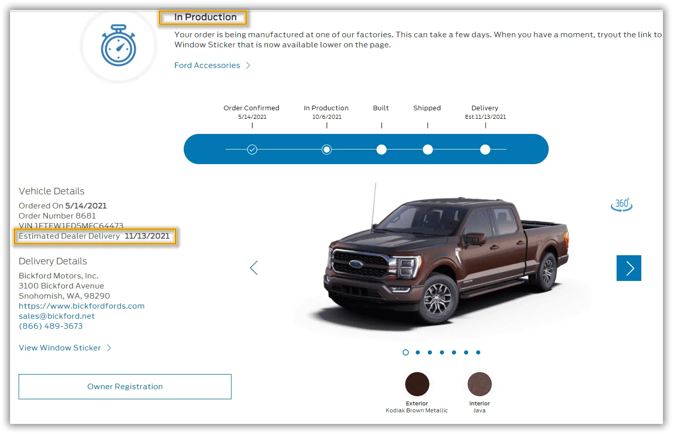 Ford F-150 10/4 Build Week Club f150status