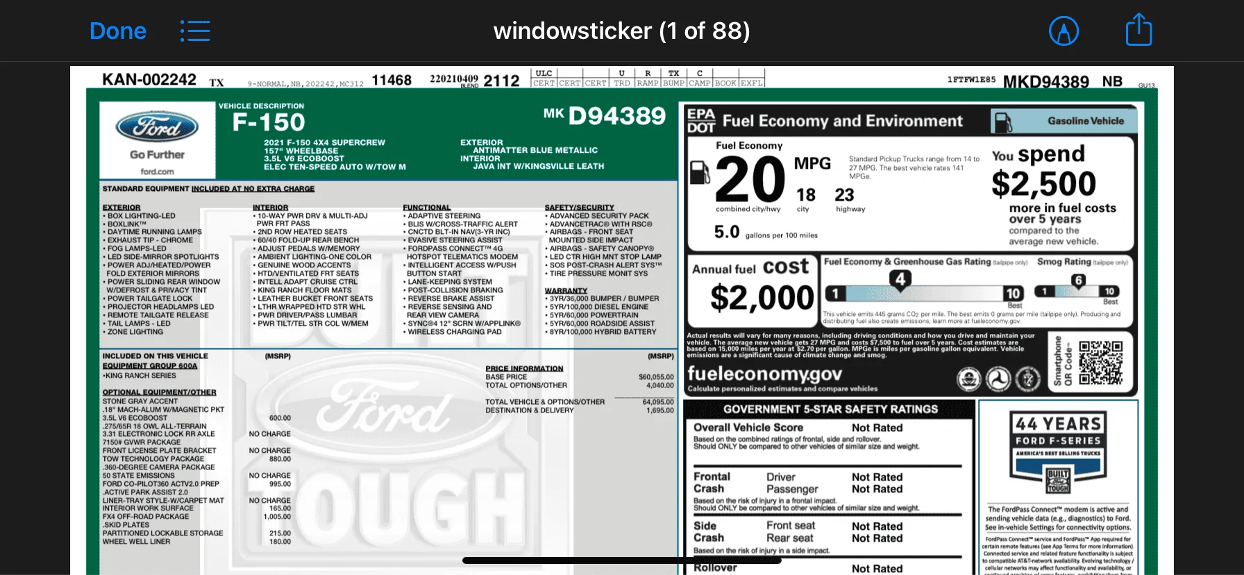 Ford F-150 04/05 Build Week F3FC88B0-2ED4-479E-BC0B-0D948DBBE976