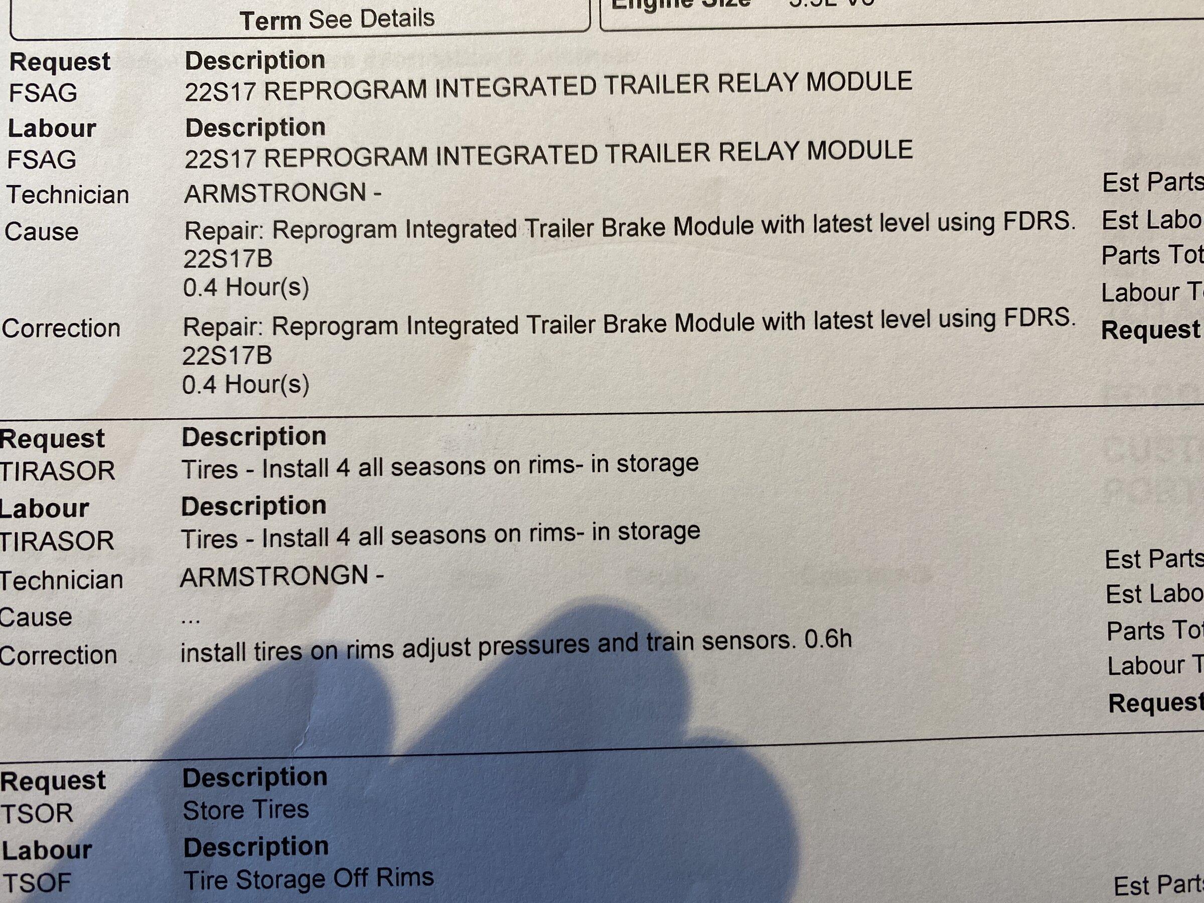 Ford F-150 Recall: REPROGRAM INTEGRATED TRAILER RELAY MODULE (Campaign/NHTSA#
22S17/22v193) F668AA3E-548F-48B5-815C-8326B499288C