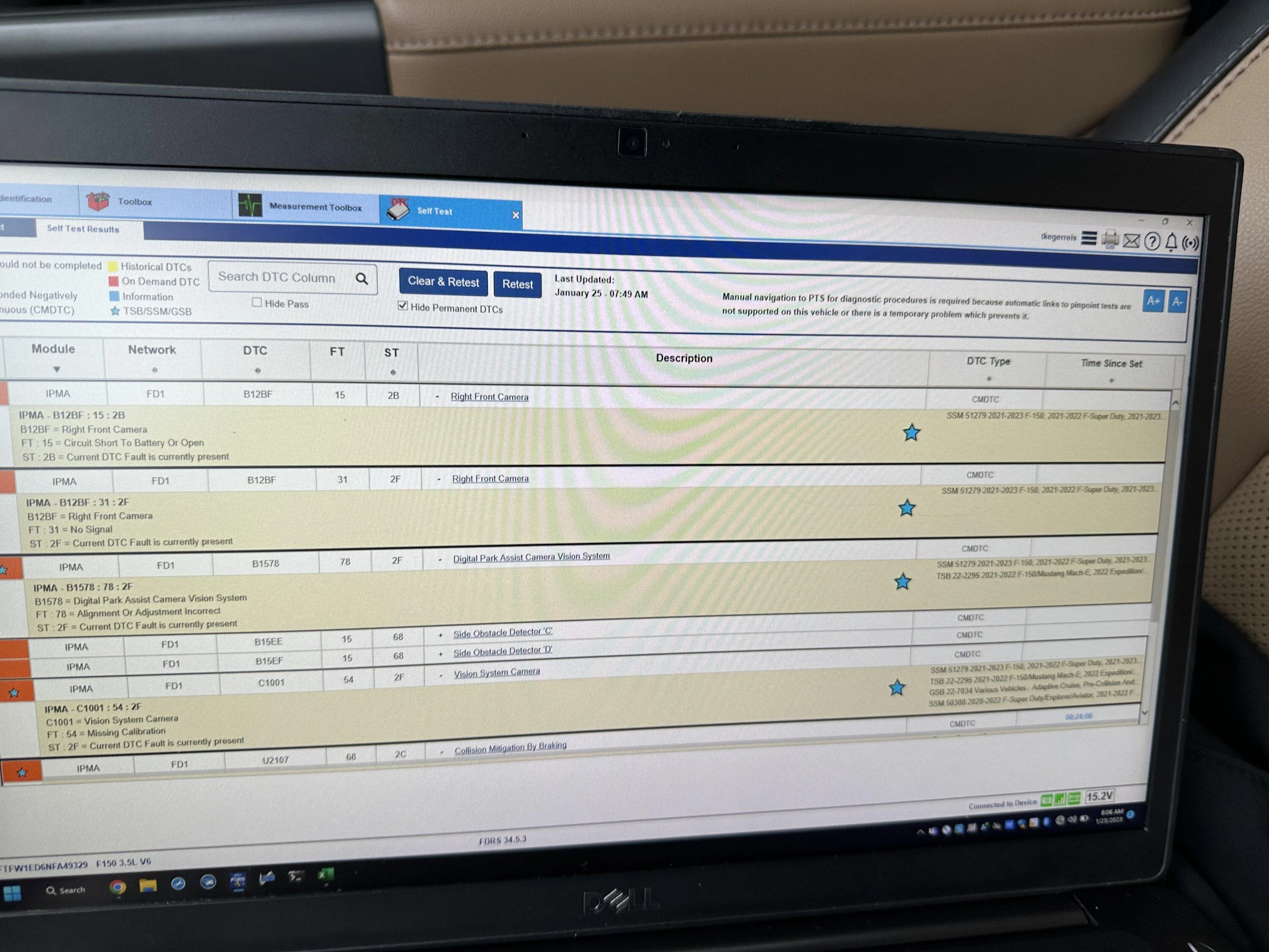 Ford F-150 360 camera alignment failed to start F82F1427-66B0-44C3-B10E-CA1AE249F189