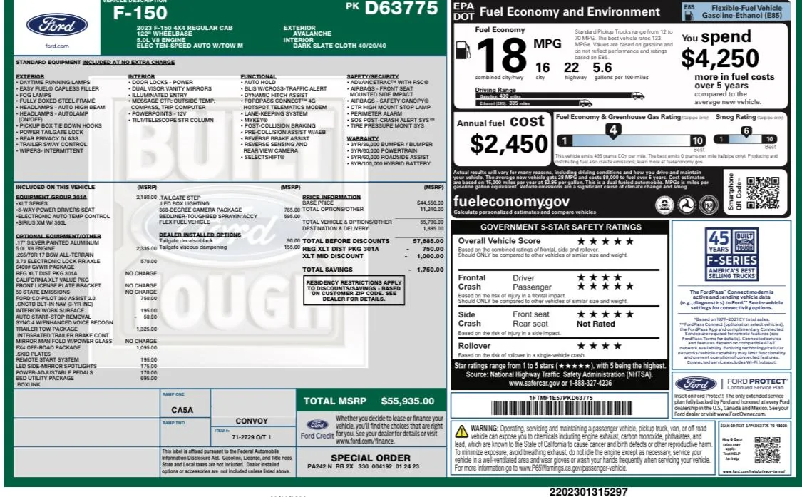 Ford F-150 F150 RCSB Pricing F876A26A-94F4-412D-85CF-5167952BE4D1