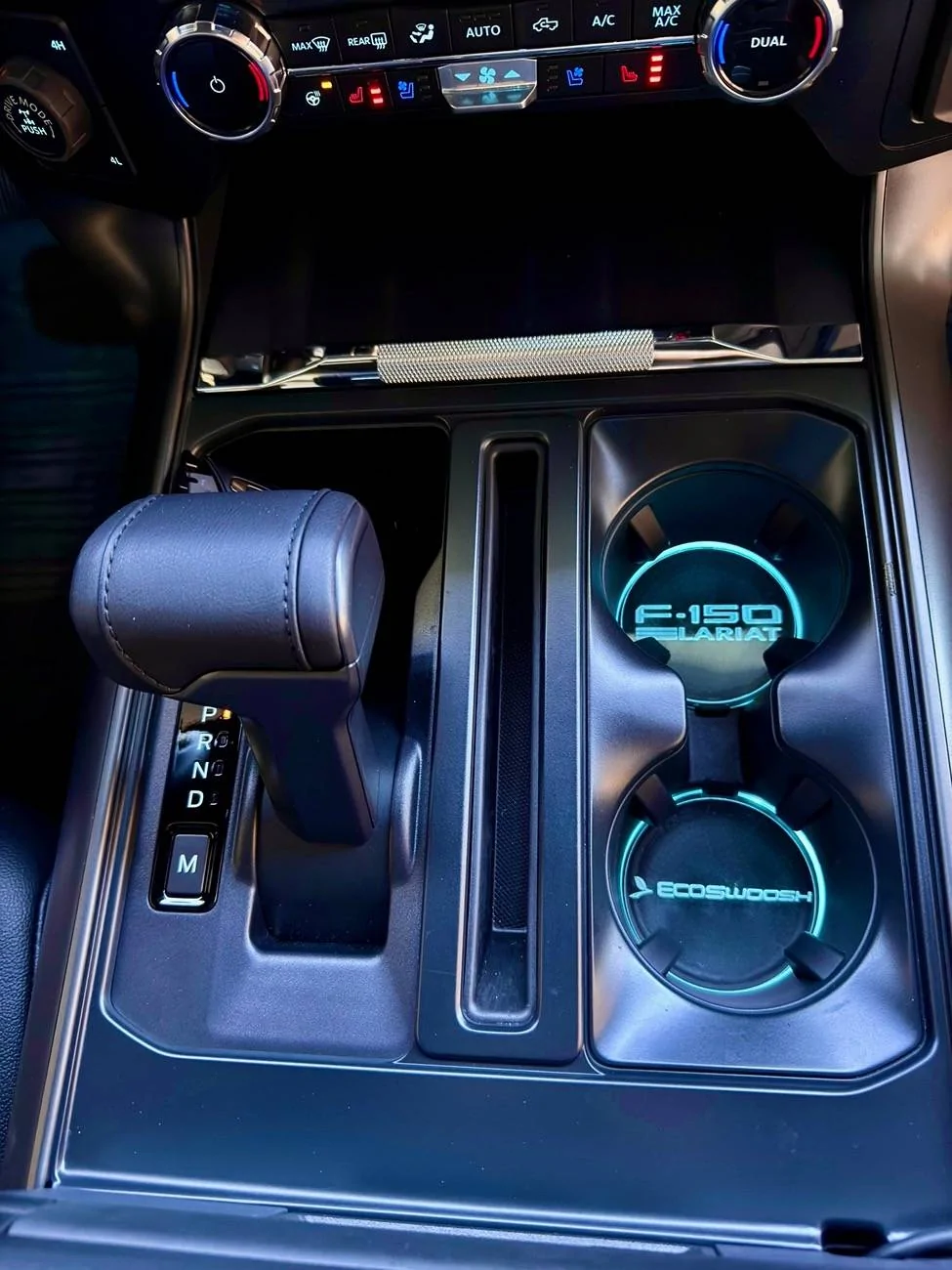 Ford F-150 Cup holder light installation / media bin light / glove box light / ambient lighting change Facetune_10-10-2024-14-53-29