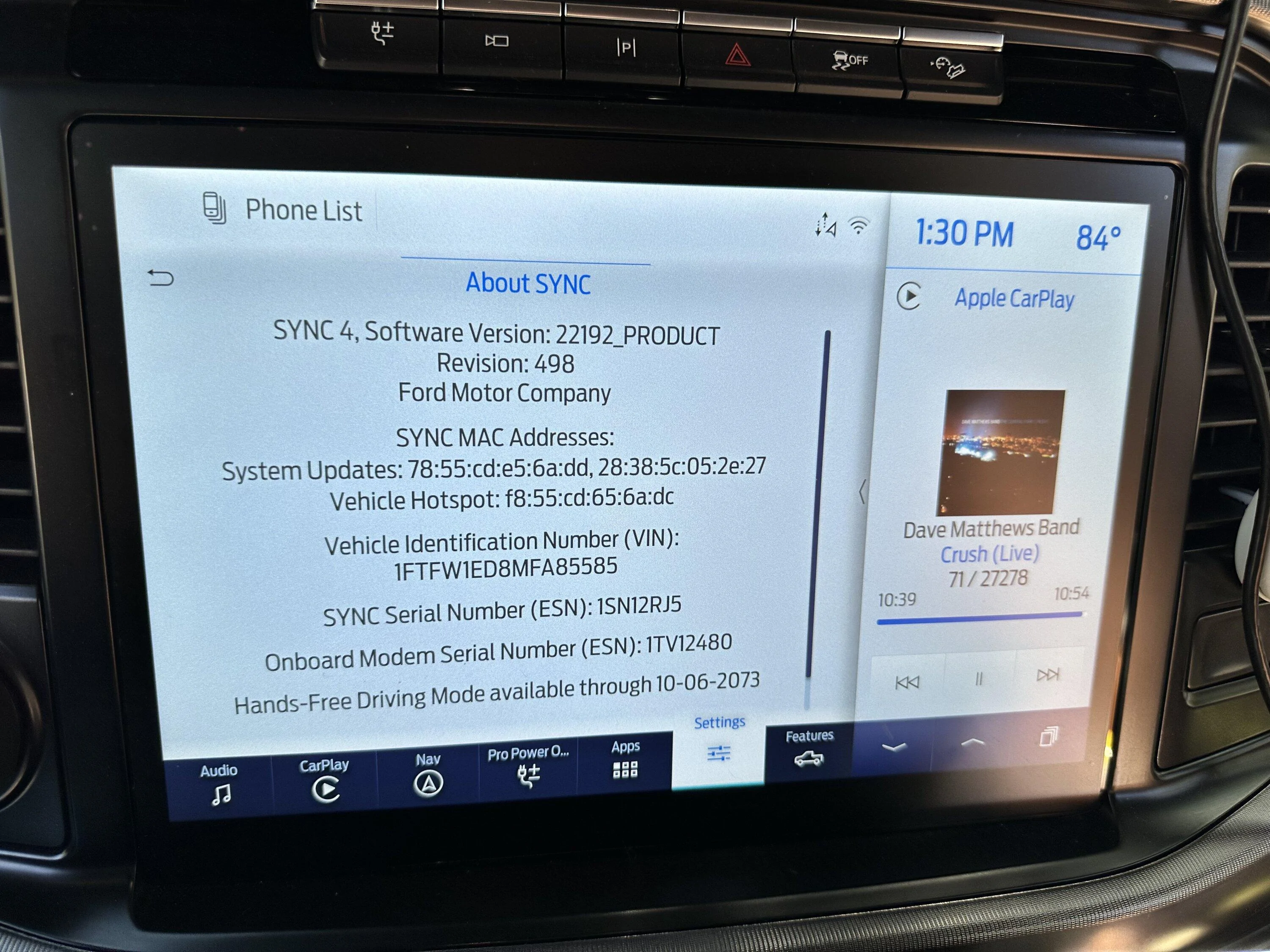 Ford F-150 Power-Up 4.2.1. OTA software update installed today FCE60059-B0B7-47D5-9D89-84411E0B159F