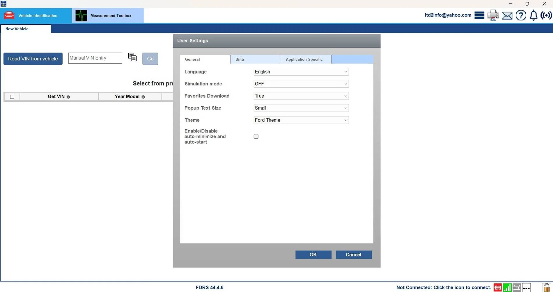 Ford F-150 ECU module programming guide using FDRS FDRS Simulation Mode Yes-No Full Screen
