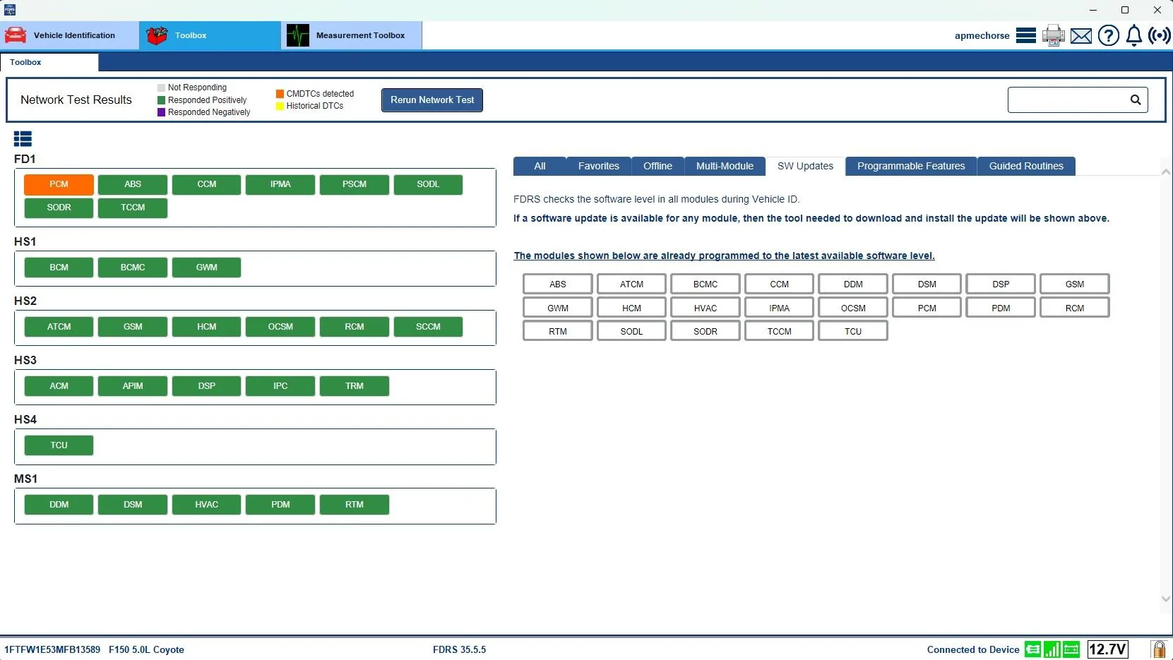 Ford F-150 ECU module programming guide using FDRS FDRS