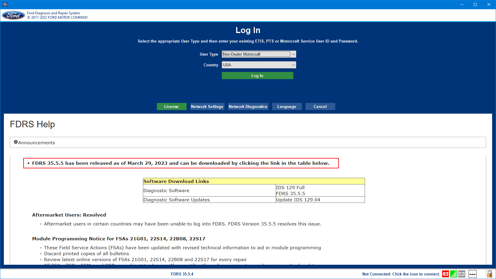 Ford F-150 ECU module programming guide using FDRS FDRS35-5-5