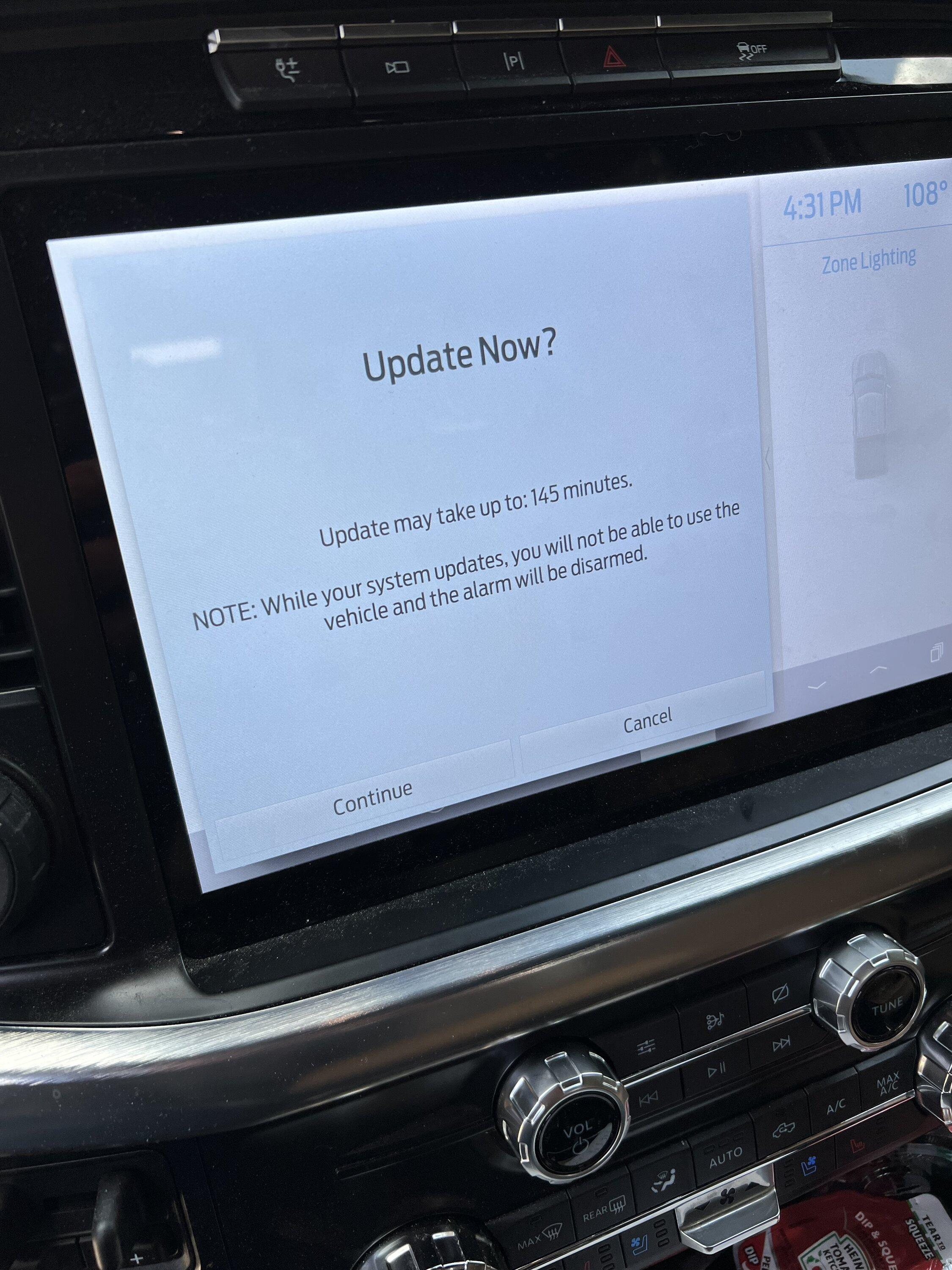 Ford F-150 How to never miss a OTA software update! [Instructions] FED80592-7C75-4CEE-8F7C-6FF4072DCBB9