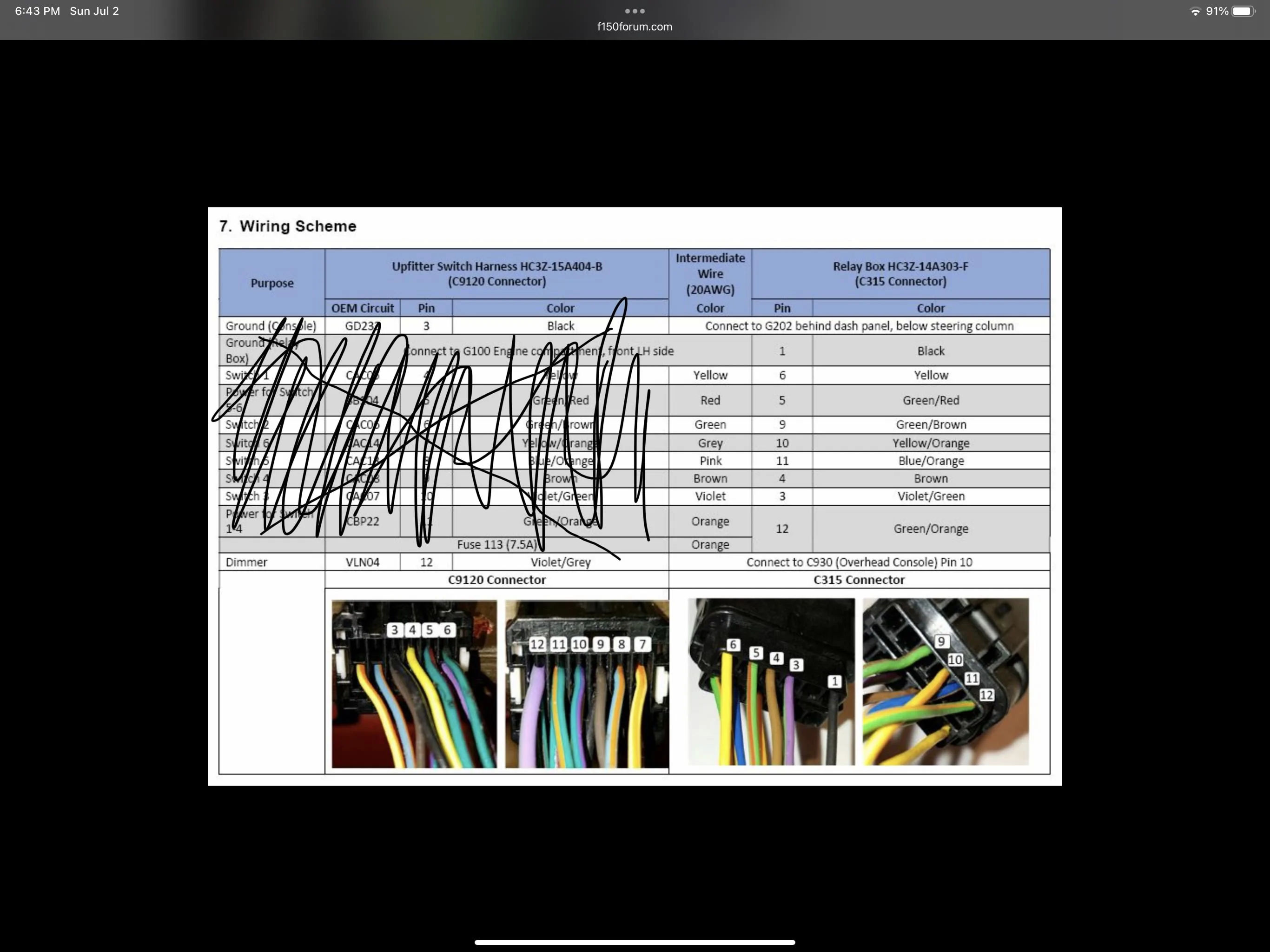 Ford F-150 Upfitter Switch installation FF0153AB-27F2-4118-9321-14E1CD8B216F