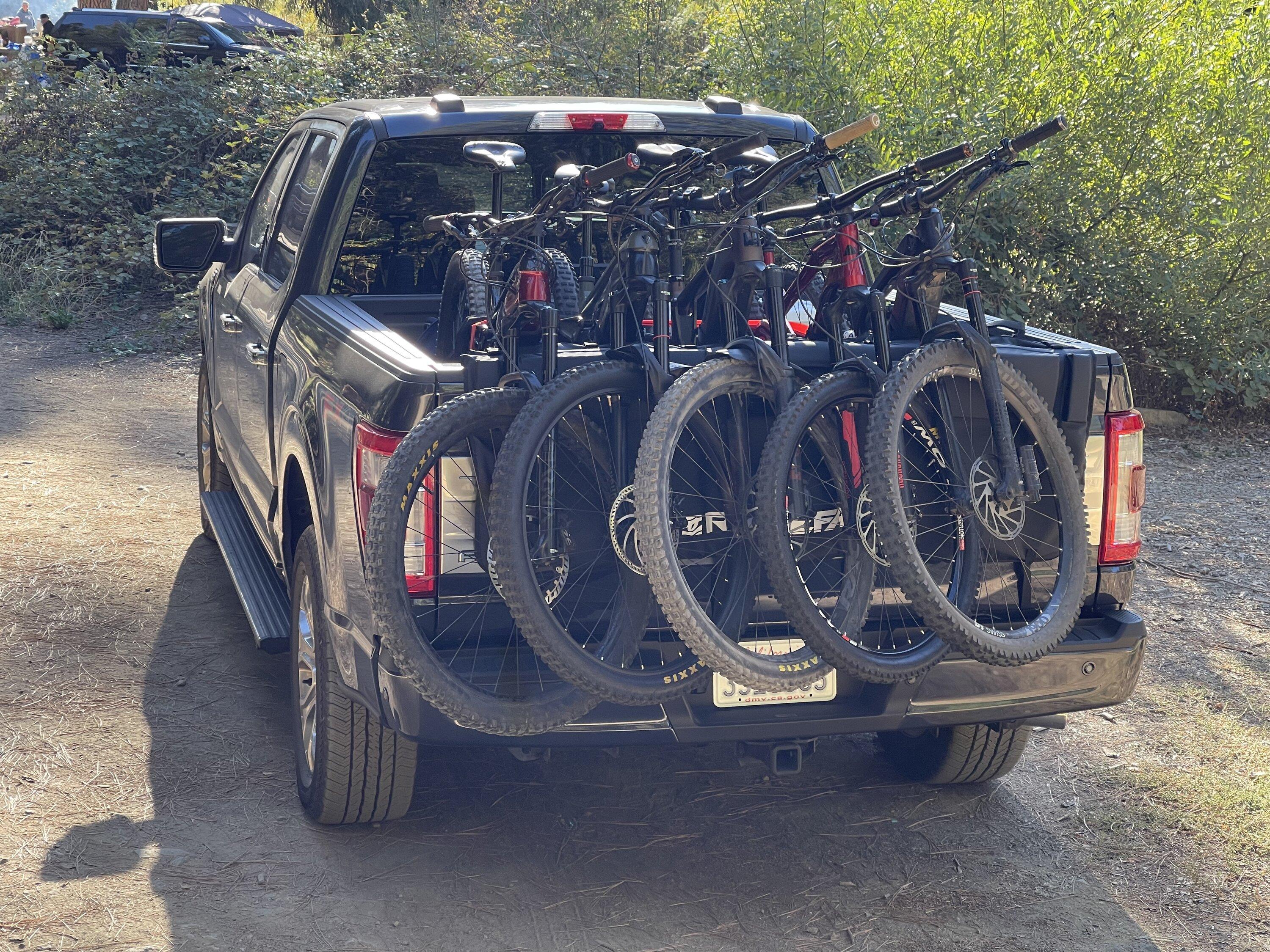 Ford F-150 Carried 5 bikes, 4 riders, and gear with the 5.7’ bed F-150 FF2B031E-39D8-44A5-98AF-3093454949C1