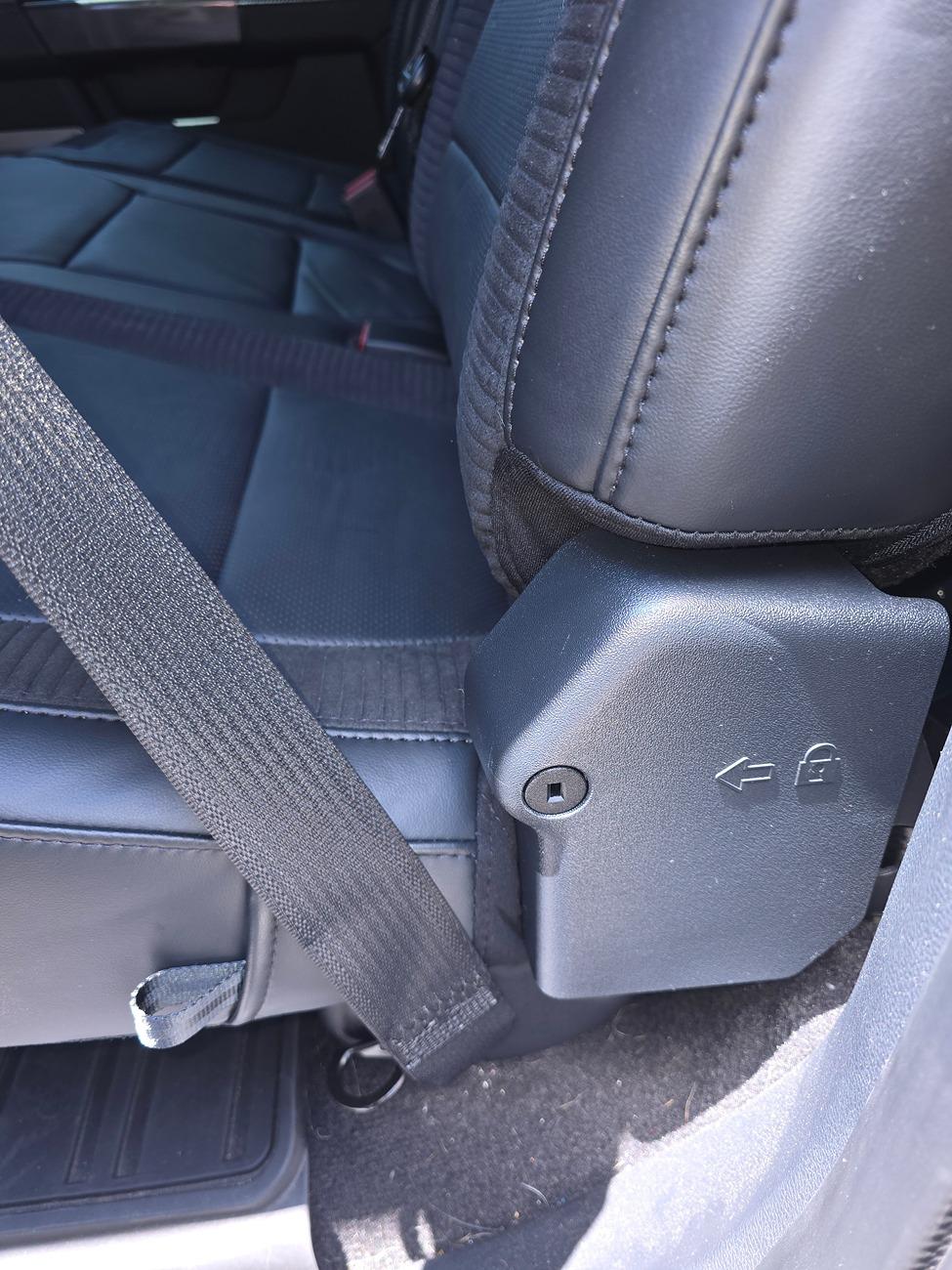 Ford F-150 Adding Locks for Locking Rear Seat Storage - DIY How-To Figure 18